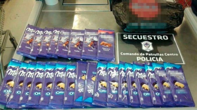 Quiso robarse 25 chocolates y terminó detenida en Mar del Plata