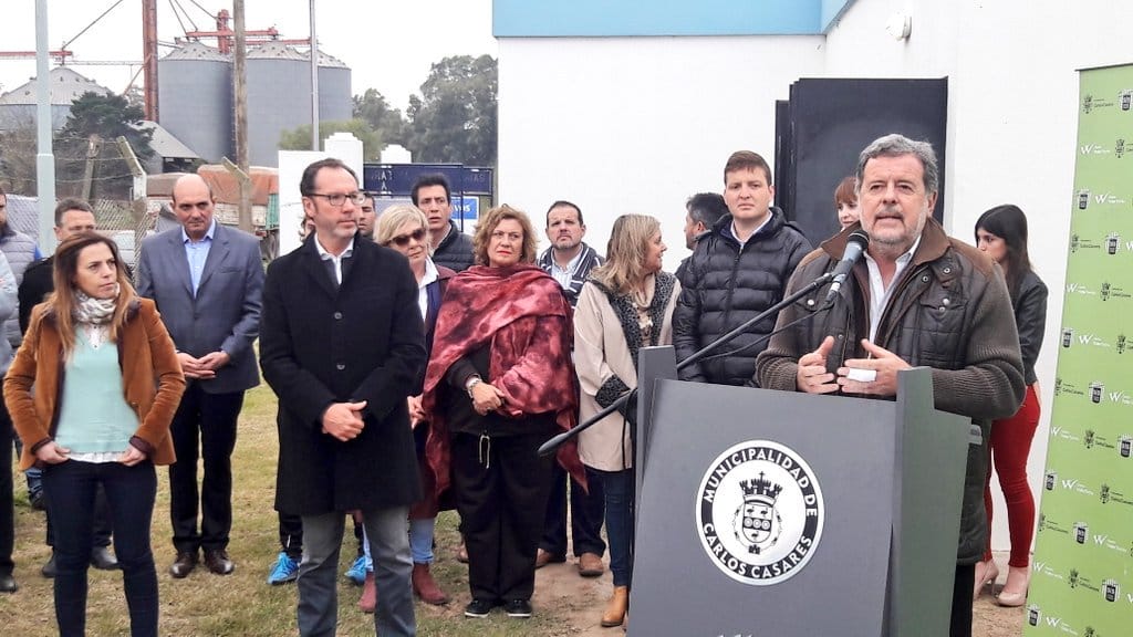 Provincia inauguró la ampliación de la red cloacal de Carlos Casares