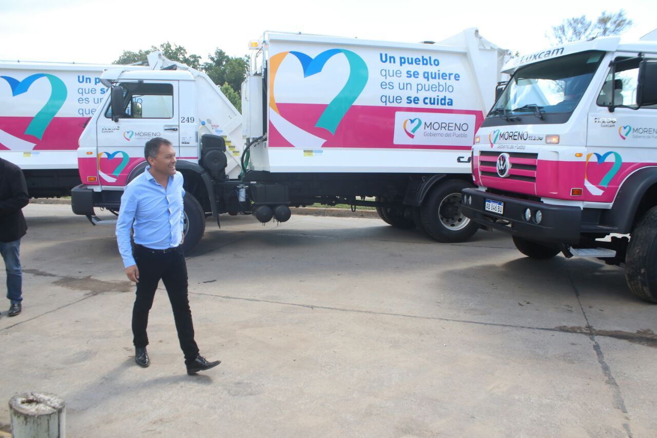El municipio de Moreno renovó el sistema de recolección de basura