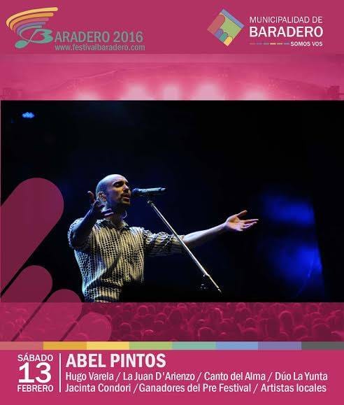 Abel Pintos cierra la segunda noche del Festival de Baradero