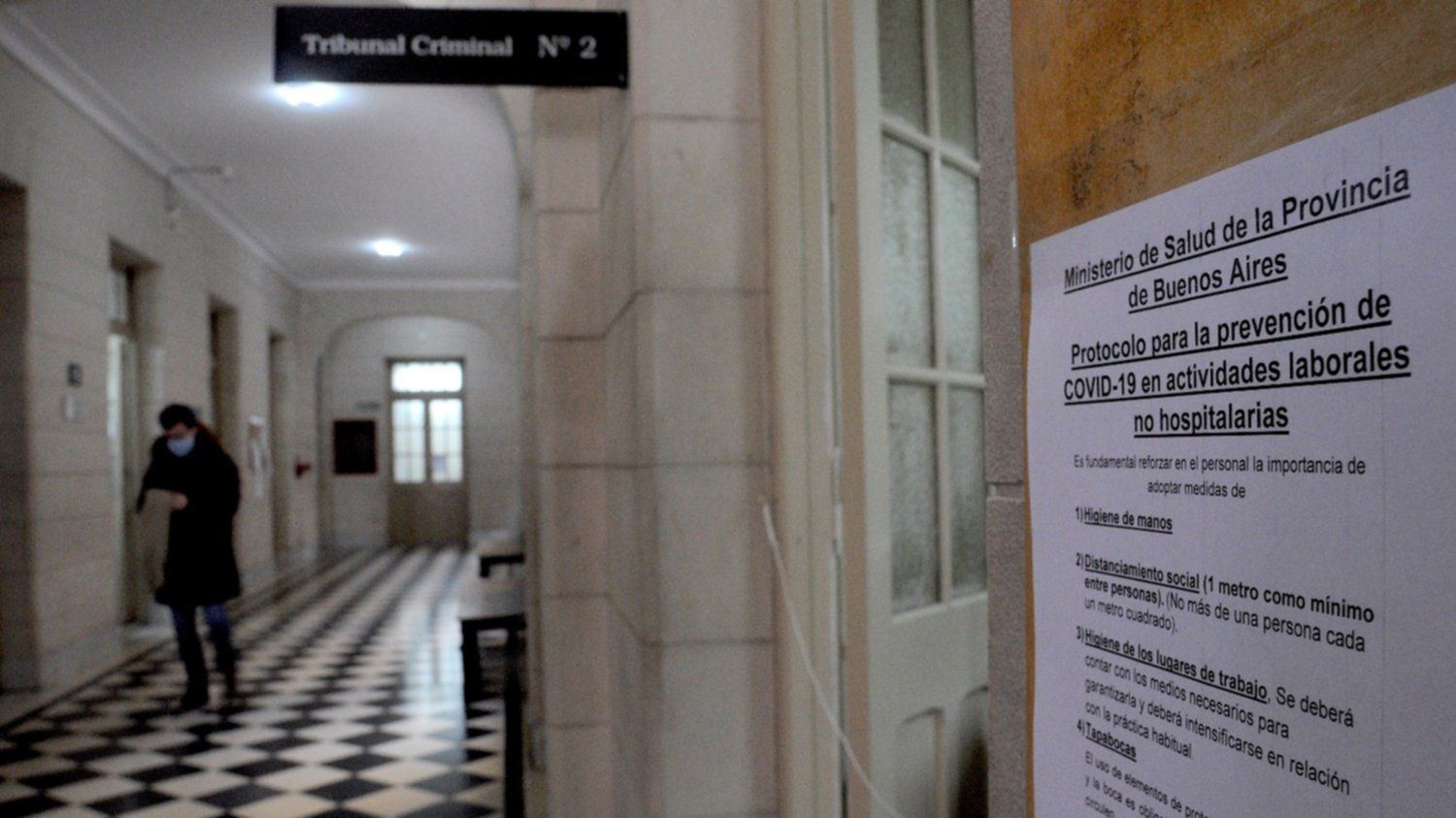 Los judiciales bonaerenses realizan una retención de tareas: Denuncian el aumento de casos de Covid