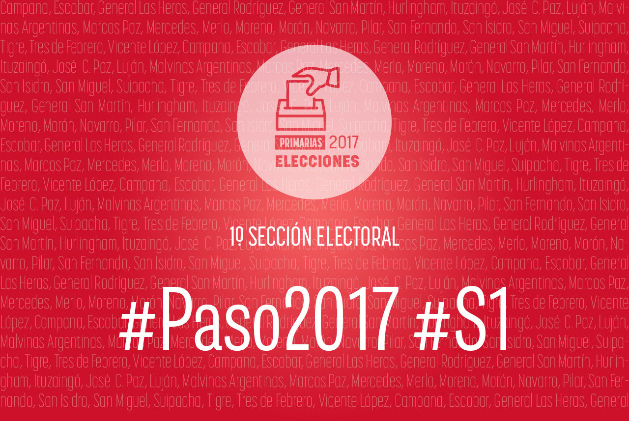 Elecciones PASO 2017: La Primera Sección elige senadores, concejales y consejeros escolares
