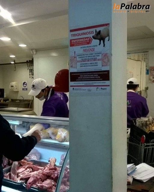 Entregan cartelería informativa sobre Triquinosis en carnicerías de Patagones