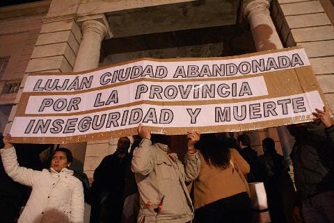 Muerte de Agustín en Luján: Incidentes en la marcha de Justicia 