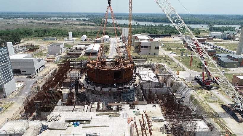 Se reactiva la obra del reactor Carem 25 en Zárate
