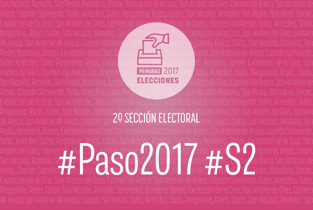 Elecciones PASO 2017: La Segunda Sección elige diputados provinciales, concejales y consejeros escolares