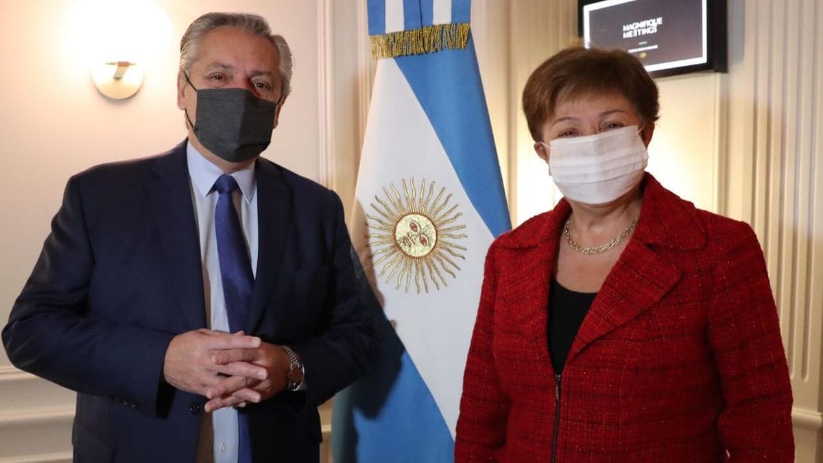 Alberto Fernández dijo que la reunión con la titular del FMI fue "productiva": "Entendió la situación de Argentina"