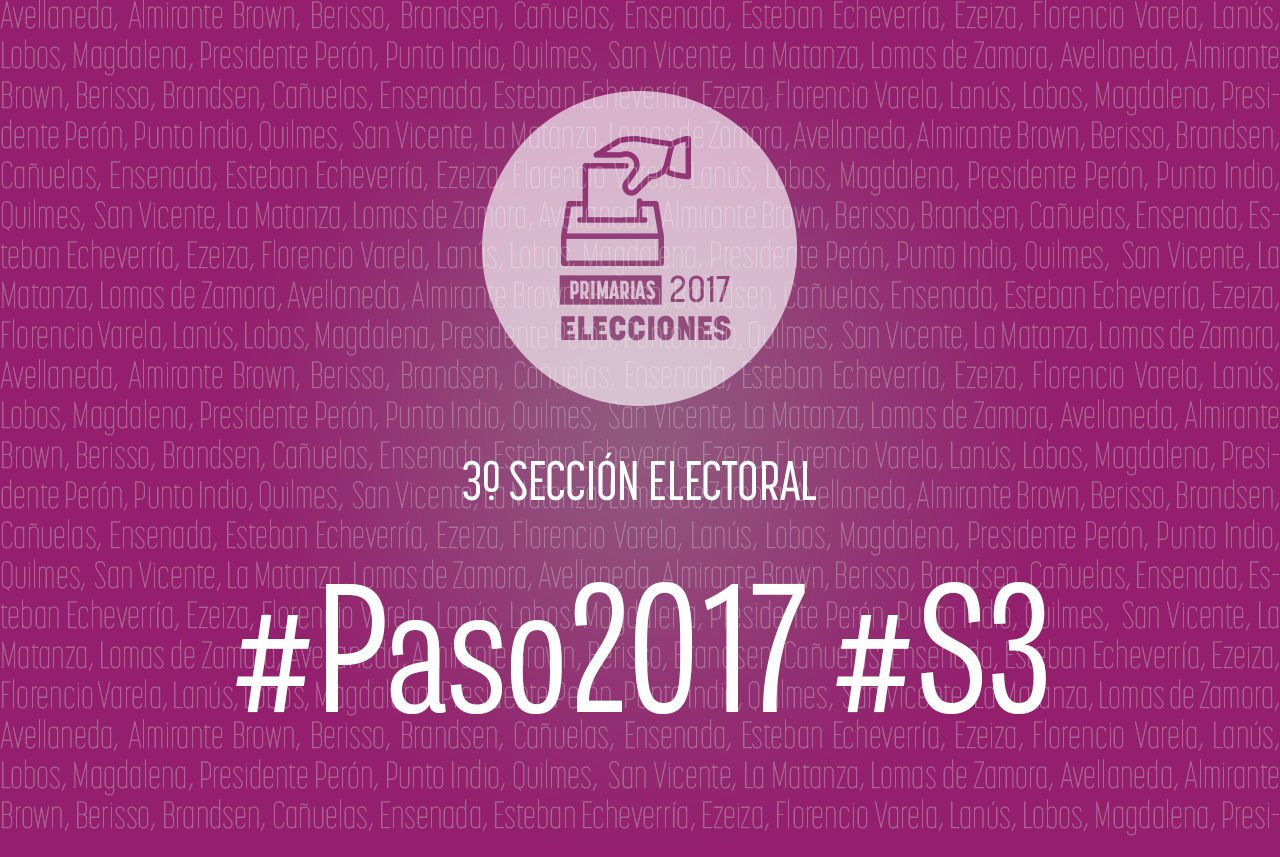 Elecciones PASO 2017: La Tercera Sección elige diputados, concejales y consejeros escolares