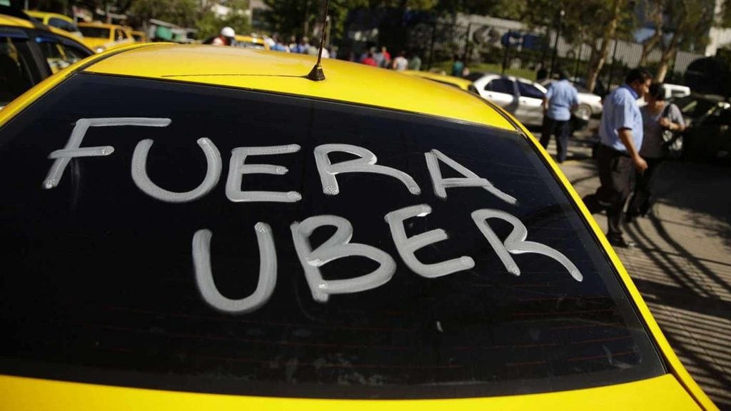 General Pueyrredón: Convocan a una marcha contra Uber en Mar del Plata