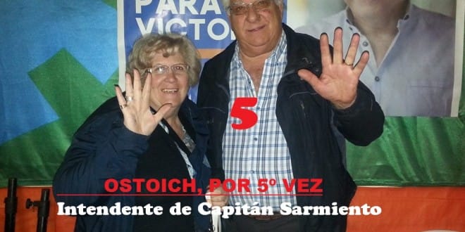 Elecciones 2015: Ostoich será Intendente de Capitán Sarmiento por quinta vez