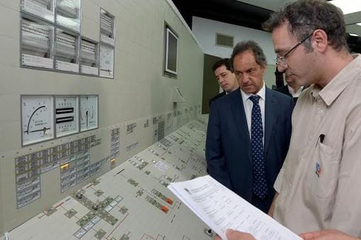 Zárate: Scioli inauguró simulador en central nuclear "Néstor Kirchner"
