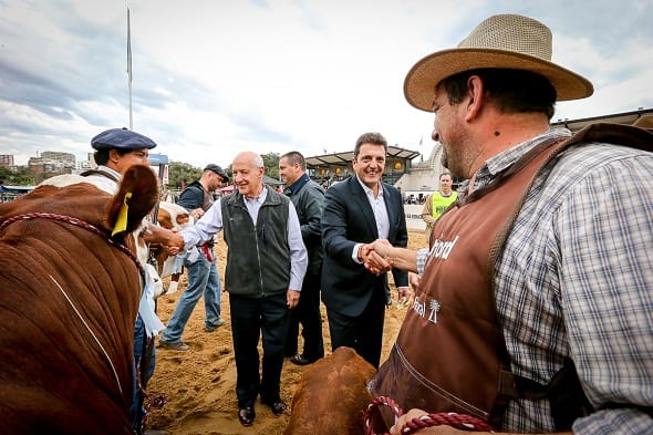 Elecciones 2015: Sergio Massa visitó La Rural junto a referentes del Frente Renovador