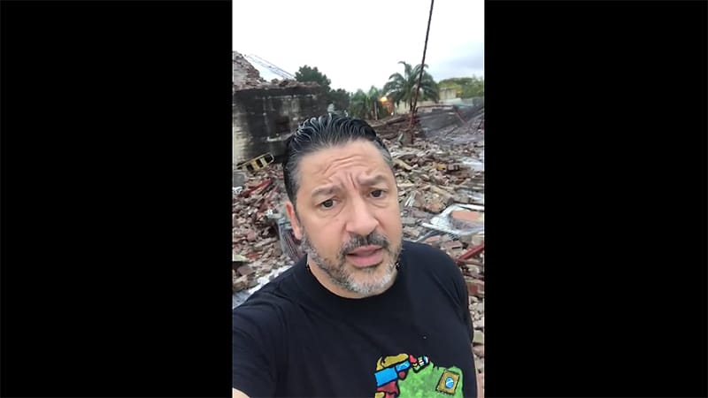 #Tormenta en Merlo: Menéndez afirmó que hubo “un verdadero desastre climatológico”