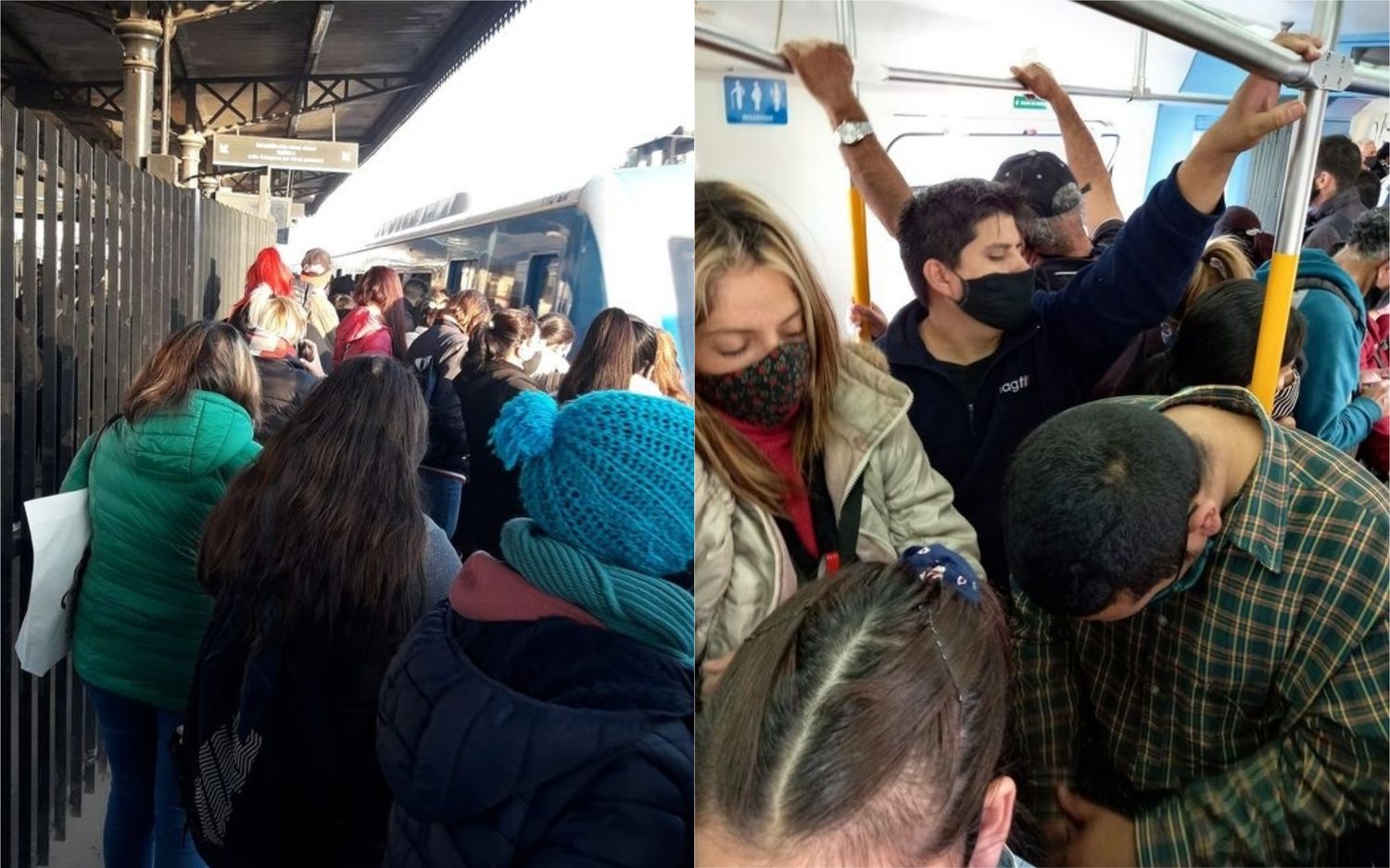 A un año de la pandemia, en el Tren Sarmiento siguen viajando "como ganado" y los pasajeros estallan de bronca