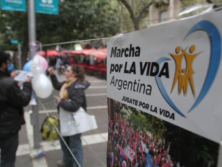 Jornada de marchas contra el aborto legal en las distintas ciudades de la Provincia