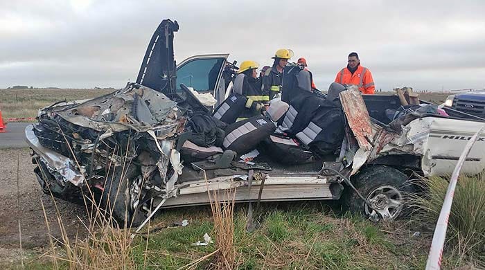 Fatal accidente en Ruta 51: Dos muertos y dos heridos