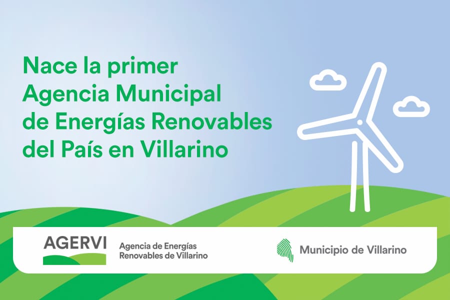 Villarino creó la primera agencia de energías renovables del país