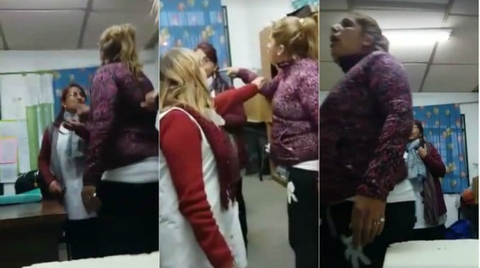 Video: La brutal agresión de una mamá a una maestra en una escuela de Tigre