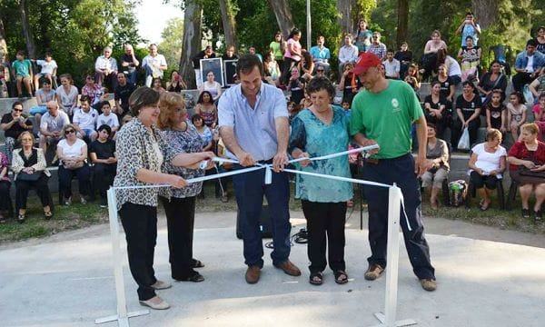 General Rodríguez: Anghileri inauguró anfiteatro de la Casa de la Cultura