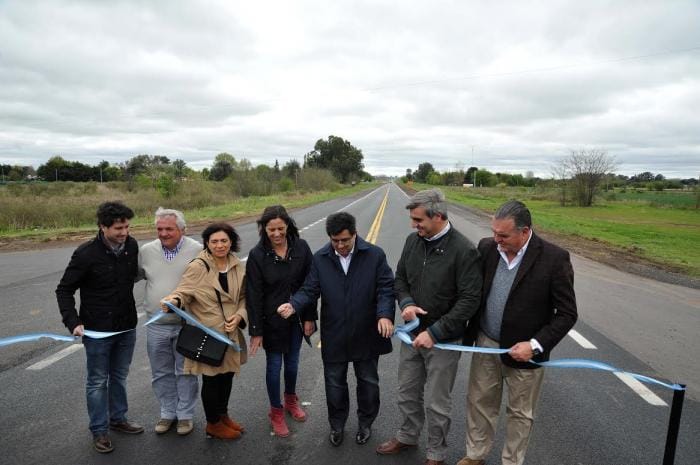 Rutas boaerenses: Arlía inauguró obras de la 41 entre Areco y Giles