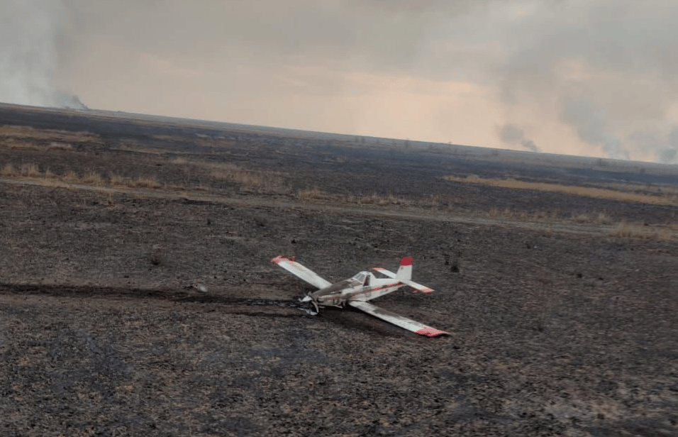 Incendios en el Delta: Cayó un avión del Manejo del Fuego y hay un piloto herido