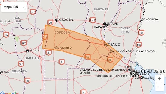 Alerta Meteorológico en la Provincia de Buenos Aires