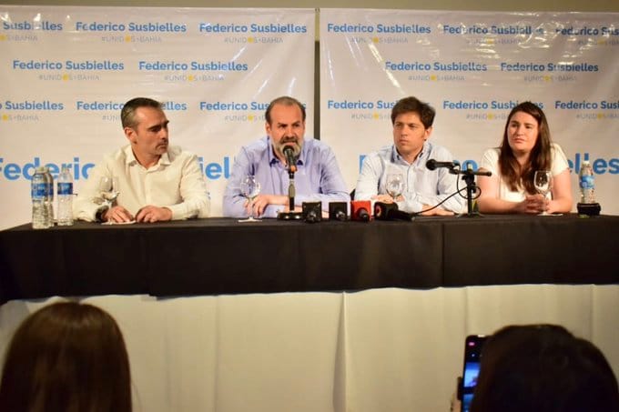 Kicillof en Bahía Blanca: Denunció "campaña sucia" y pidió votar a Federico Susbielles