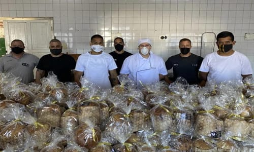 Navidad 2021: Presos de la Unidad 7 Azul elaboraron 200 panes dulces para cuatro merenderos