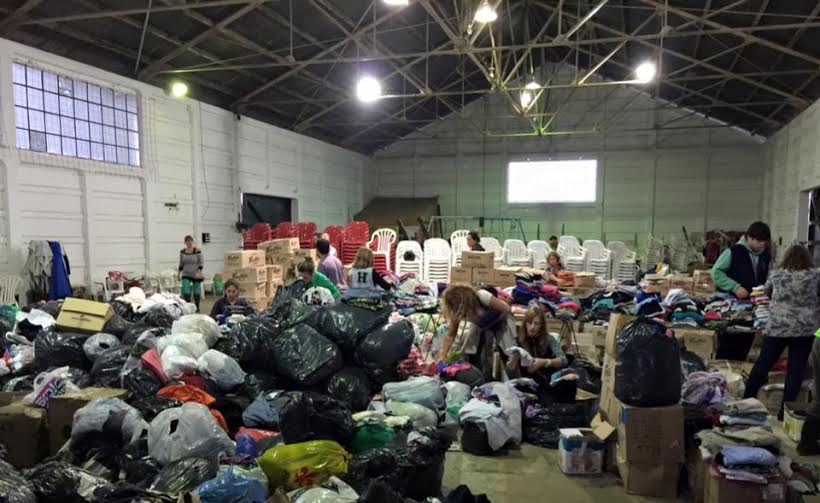 Juntan donaciones para los afectados por el temporal en San Pedro y Baradero