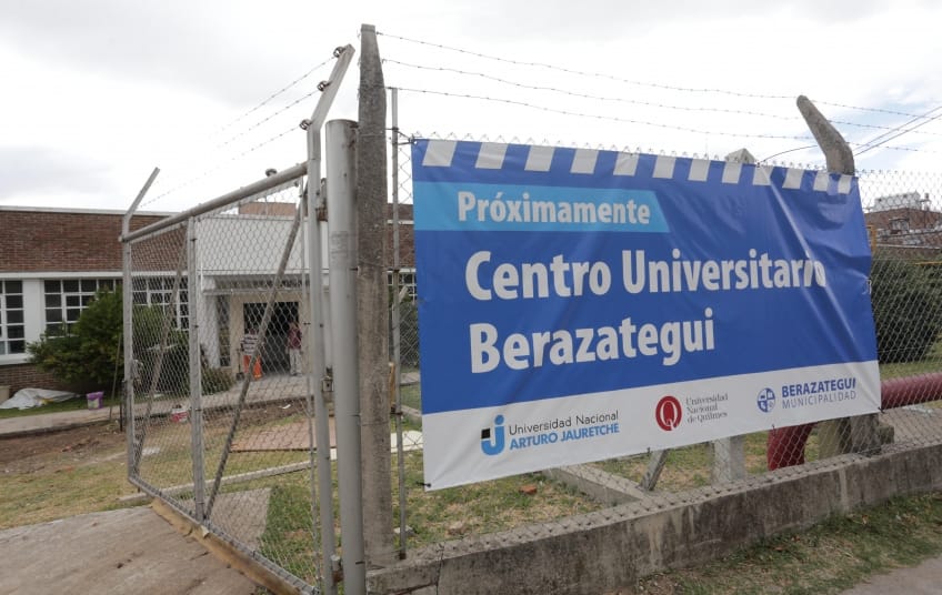 Avanzan las obras del Centro Universitario Berazategui que abrirá sus puertas en agosto