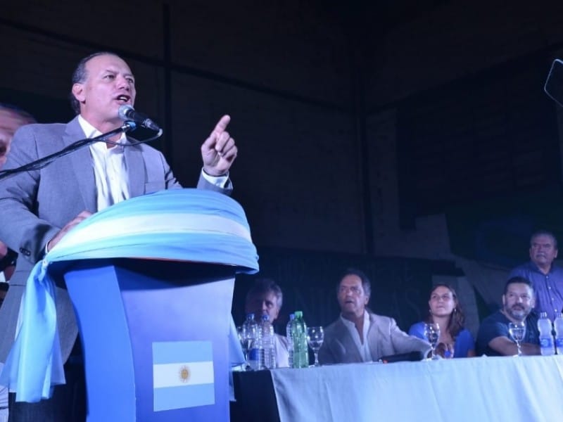 Berni lanzó su candidatura a gobernador en San Nicolás