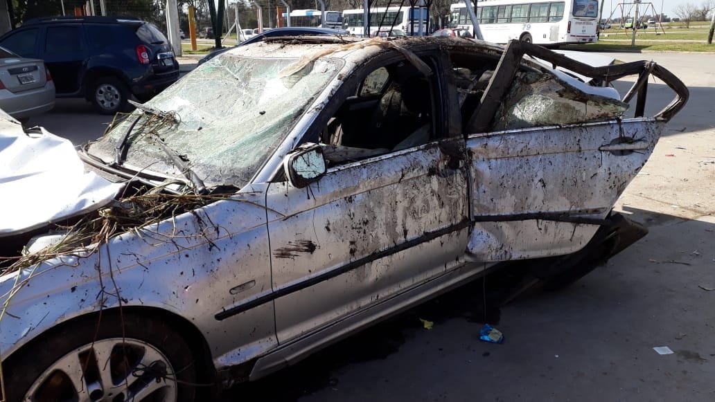 Impactante: Así quedó el auto de Jorge Cortés, el Intendente fallecido de Hipólito Yrigoyen
