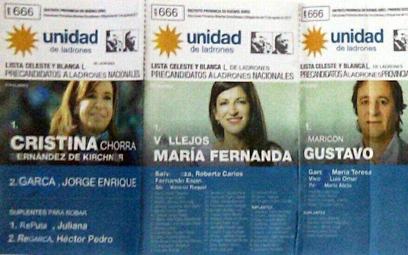 Moreno: Aparecen boletas de Cristina con insultos y mensajes misóginos
