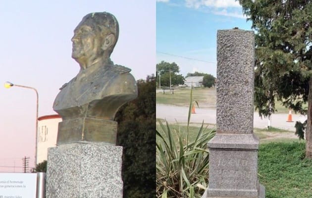 Tandil: Sustrajeron un busto de Juan Domingo Perón y el PJ local denunció vandalismo