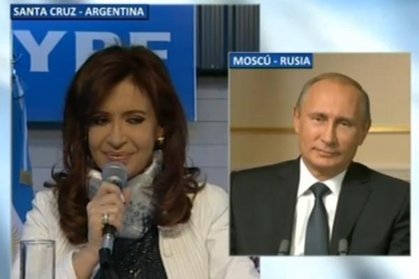 Cristina y Putin anunciaron la incorporación del canal ruso a la TV argentina