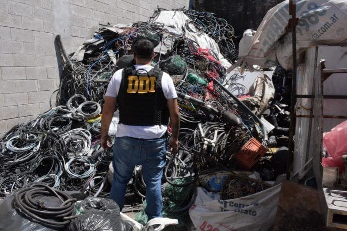 Quilmes: Recuperan 14 millones de pesos en cables robados a empresa telefónica