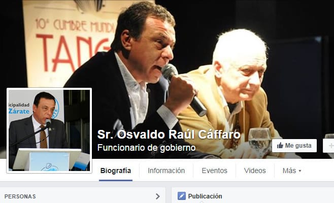 Zárate: Adviertien por Facebook falso del Intendente Cáffaro