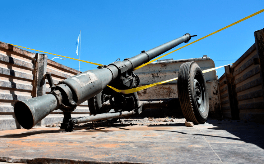 Un cañón que sirvió en la Guerra de Malvinas será pieza de museo en Coronel Pringles