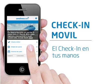 Check-in de Aerolíneas Argentinas por celular