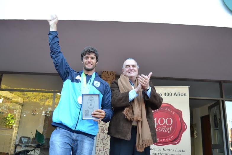 Baradero: Carossi felicitó a Gonzalo Carreras por su clasificación a los Juegos Olímpicos