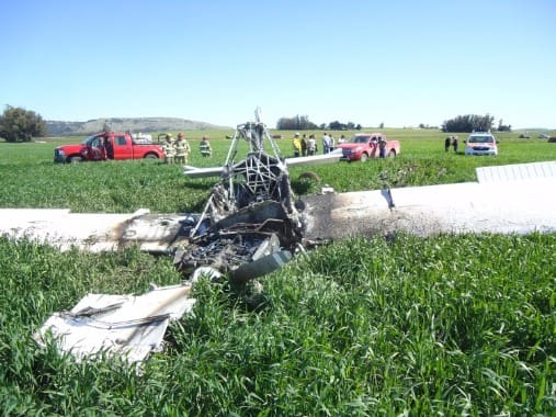 Balcarce: Piloto herido tras caer la avioneta que comandaba