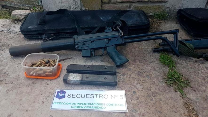 Florencio Varela: Hacían delivery de armas de guerra que disparan más de mil veces por minuto
