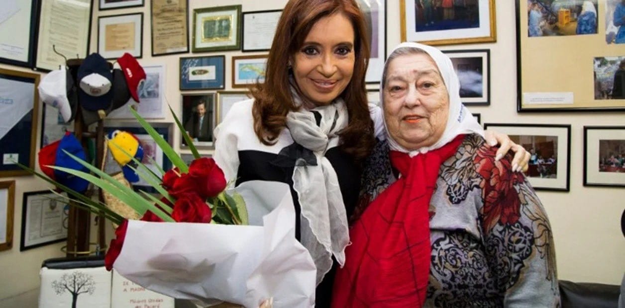El adiós de Cristina Kirchner a Hebe de Bonafini: "Simplemente gracias y hasta siempre"