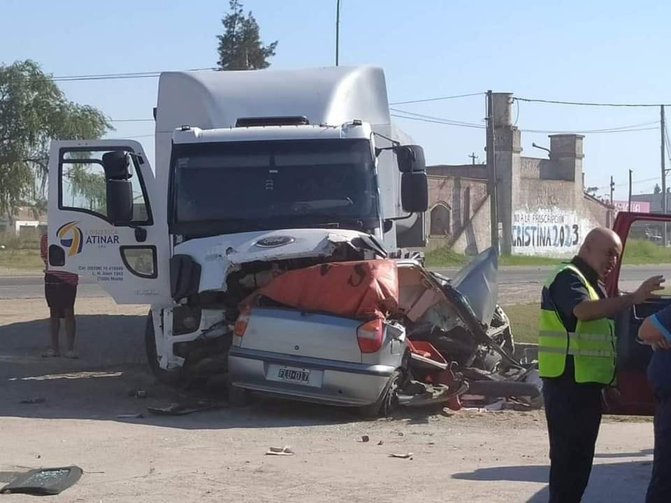 Saladillo: Cinco muertos en un choque en la Ruta 205