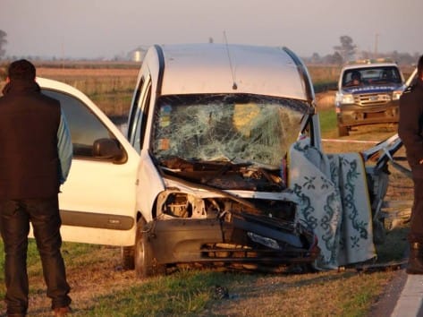 Junín: Un muerto y un herido en accidente sobre Ruta 188