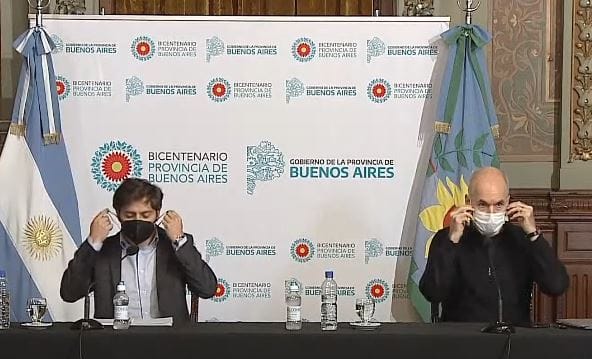 Cuarentena: Kicillof y Rodríguez Larreta manifestaron preocupación por datos y acuerdan restricción de la movilidad
