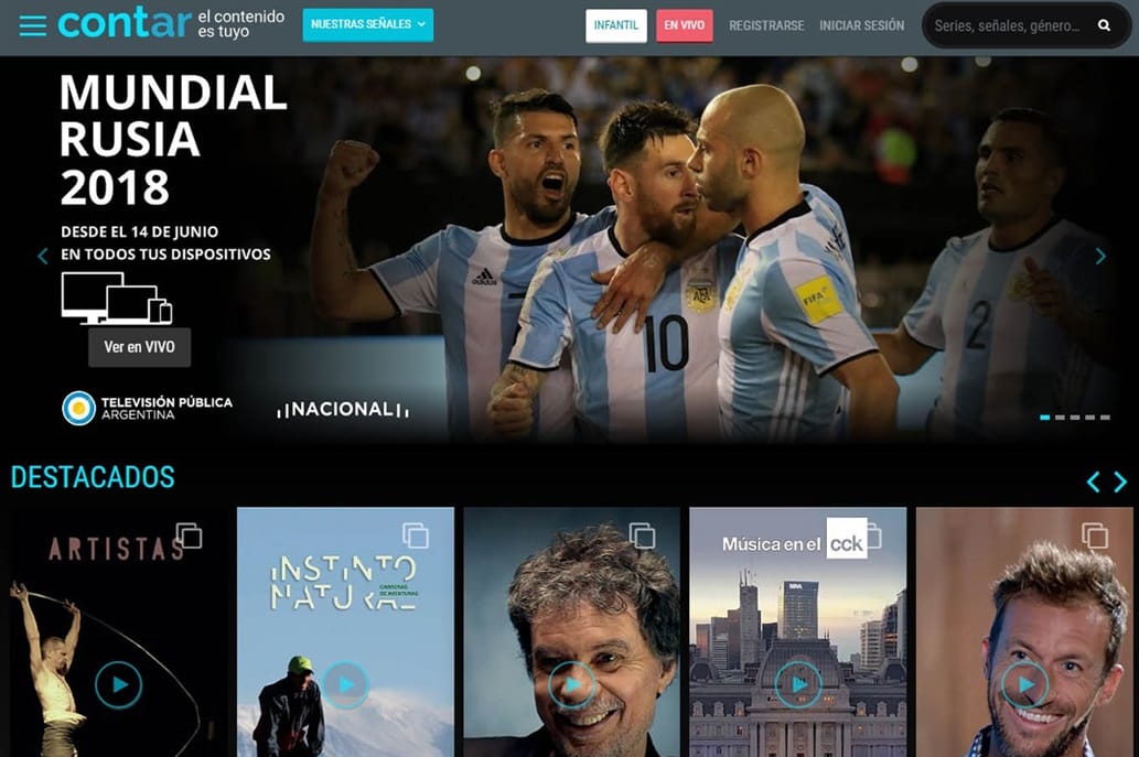 El Gobierno de Macri lanzó Cont.Ar, el "Netflix" gratuito para ver todos los partidos del Mundial 