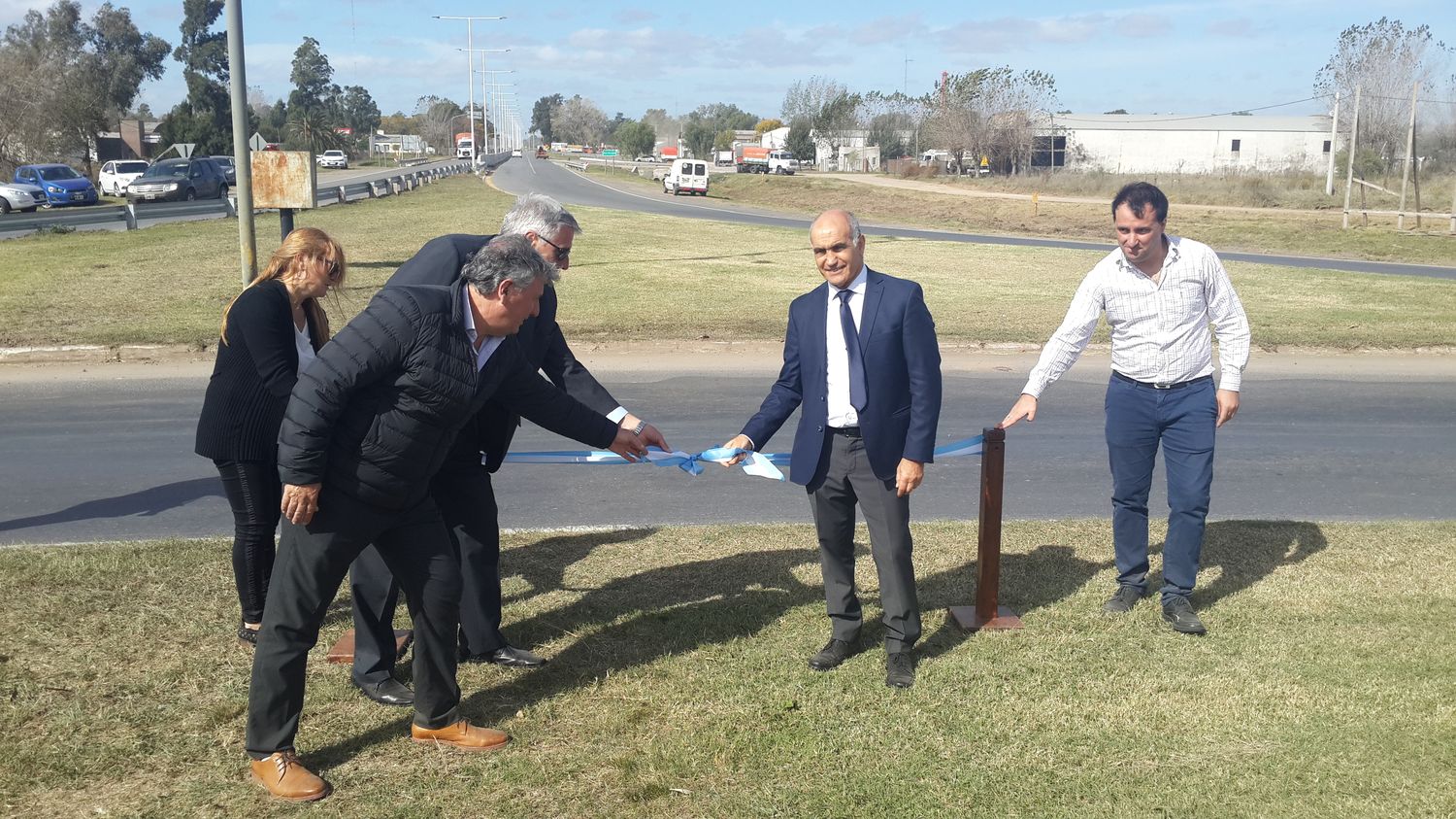 Provincia inauguró obras viales en Ruta 41 en Pila, Castelli y General Belgrano