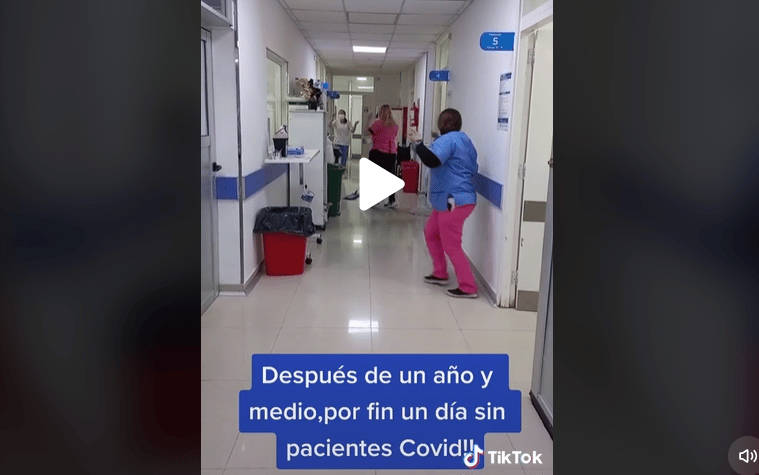 Video: Hospital de Mar de Ajó sin internados Covid por primera vez en año y medio y así lo celebró el personal