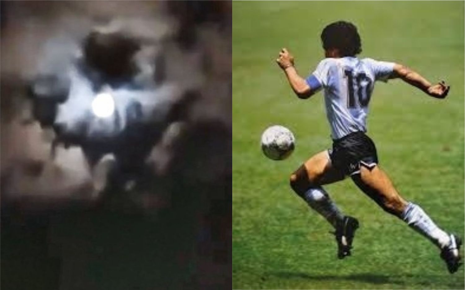 Creer o reventar: La impactante imagen de Diego Maradona que apareció el cielo, grabada por un vecino de Quilmes